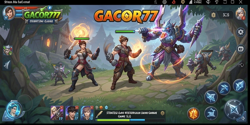 Tampilan gameplay menegangkan dalam GACOR77 yang penuh strategi.