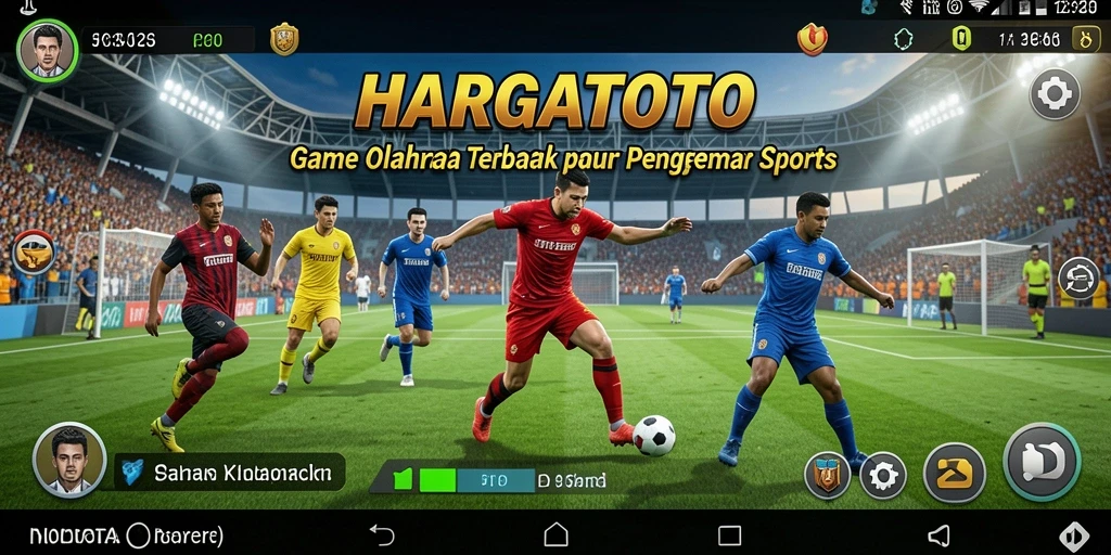 Gameplay HARGATOTO yang menampilkan aksi olahraga yang mendebarkan.
