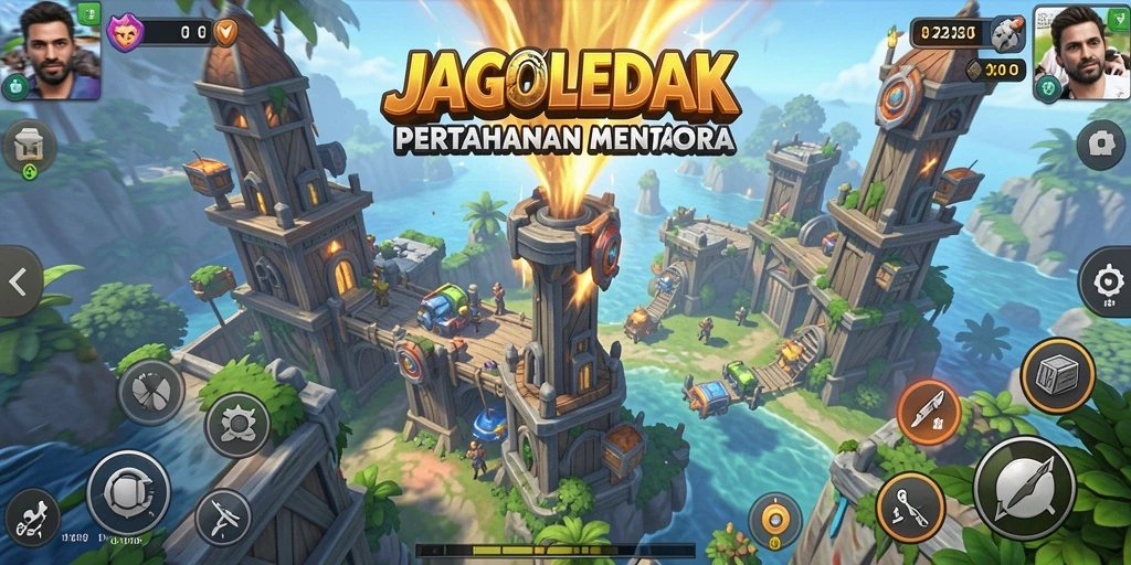 Gameplay seru dan menantang di JAGOLEDAK.