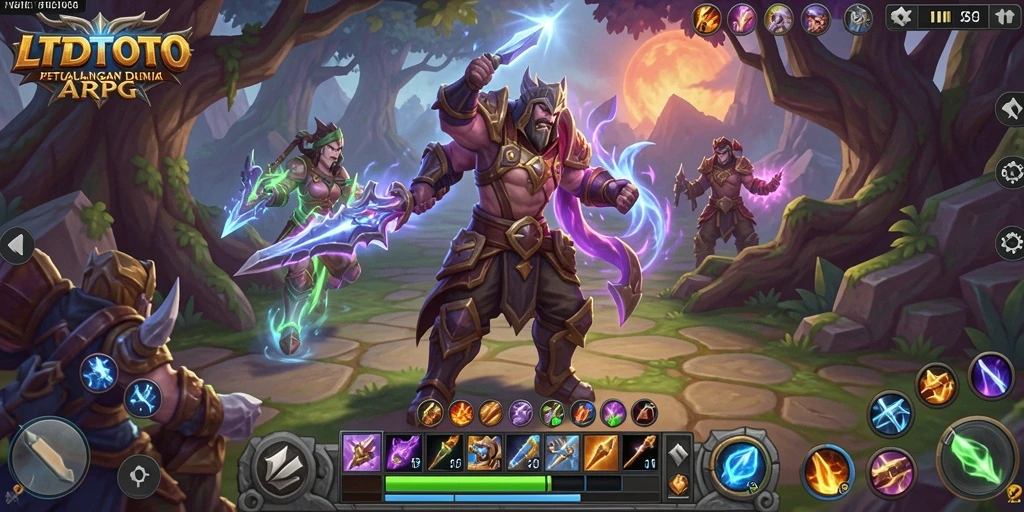 Tampilan gameplay LTDTOTO yang menakjubkan dalam aksi ARPG.
