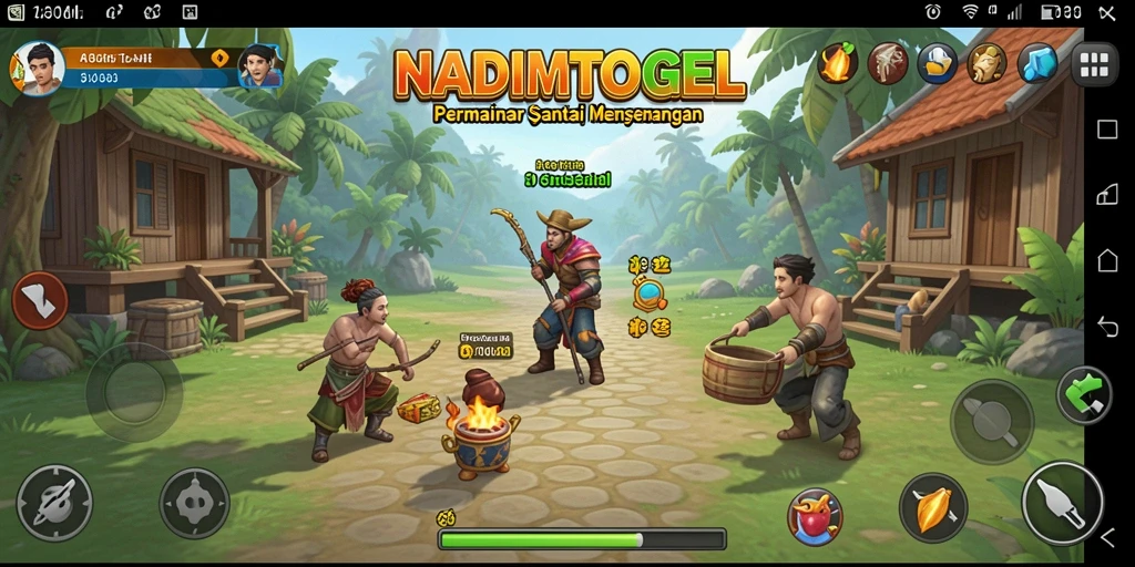 Screenshot NADIMTOGEL menampilkan gameplay santai dan menyenangkan.