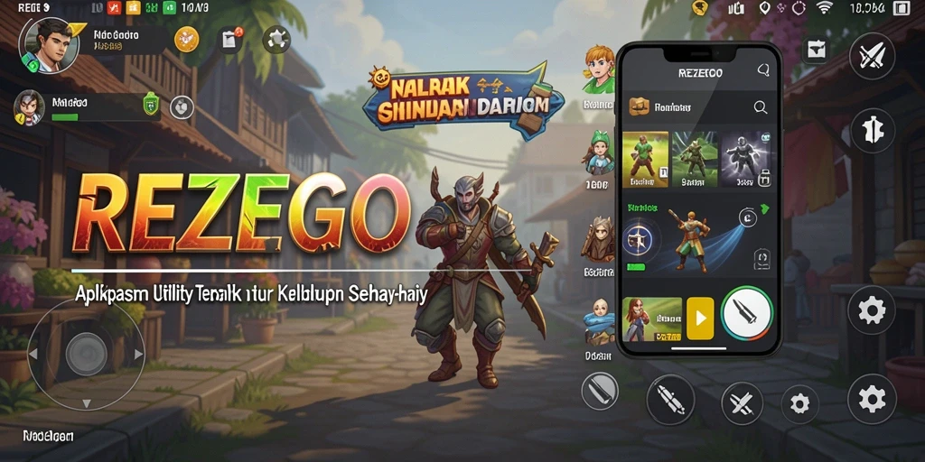 Tampilan antarmuka aplikasi Utility REZEGO yang menarik dan mudah digunakan.