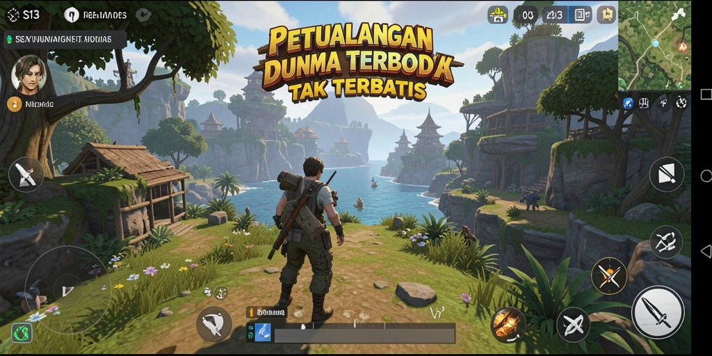 Tangkapan layar S13 menampilkan eksplorasi dunia terbuka yang memukau.